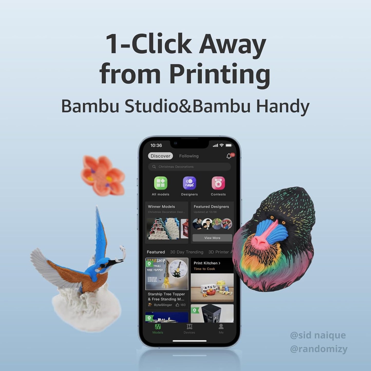 Mini Impresora Bambu Lab A1 combo mini