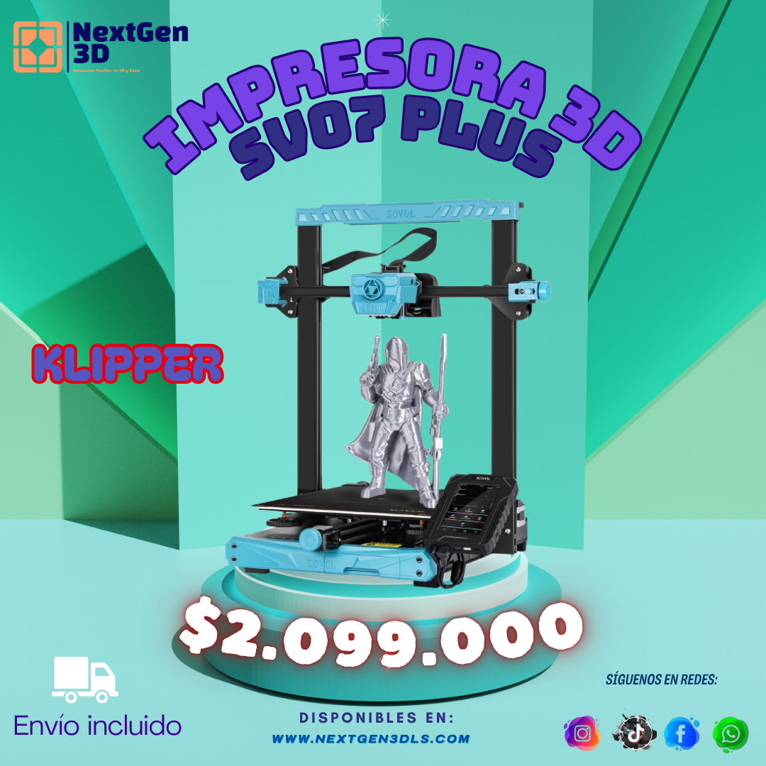 Impresora 3D Sovol SV07 Plus con firmware Klipper