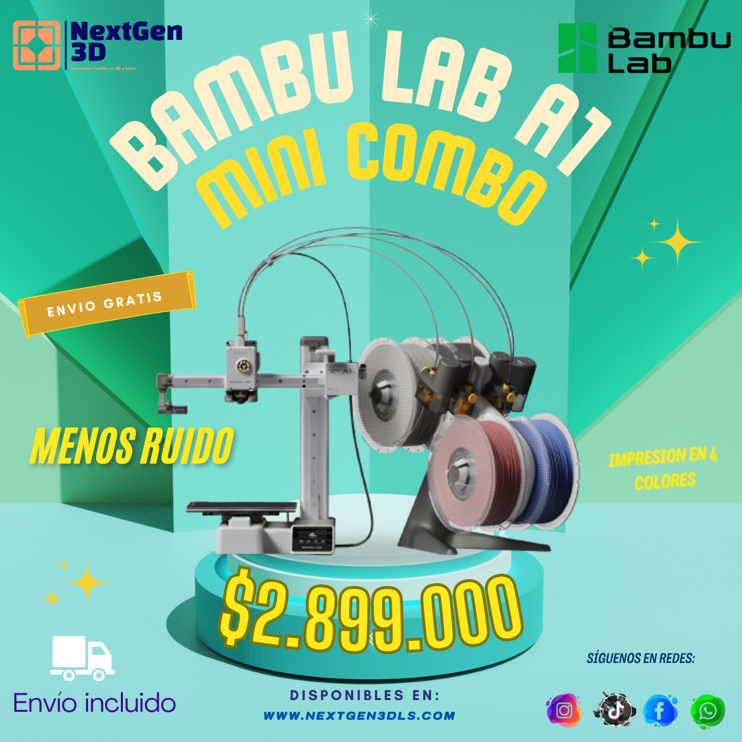 Mini Impresora Bambu Lab A1 combo mini