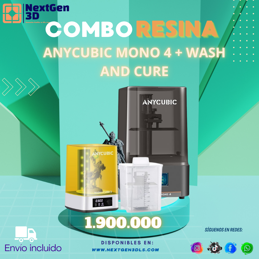 COMBO Anycubic Mono 4+ WASH AND CURE