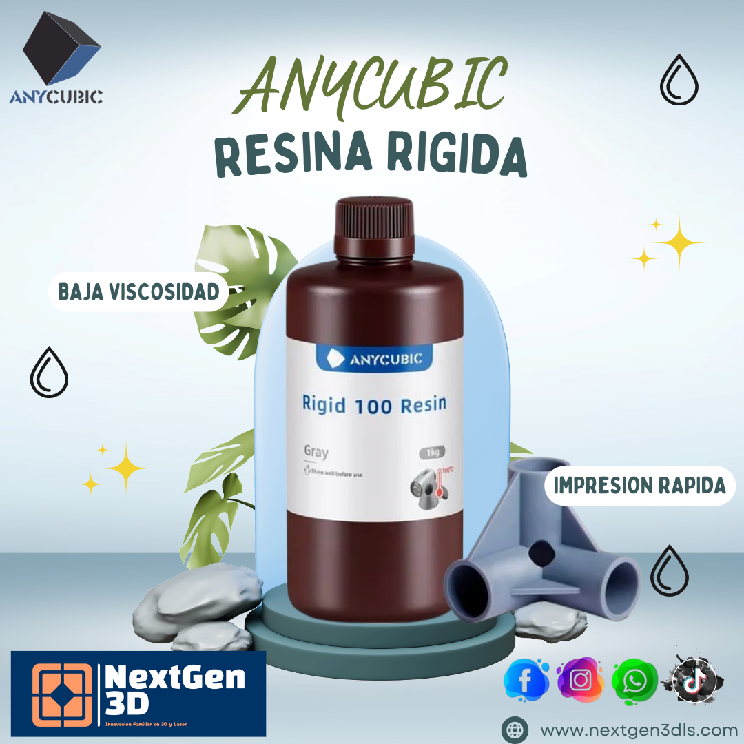RESINA ANYCUBIC LAVABLE EN AGUA