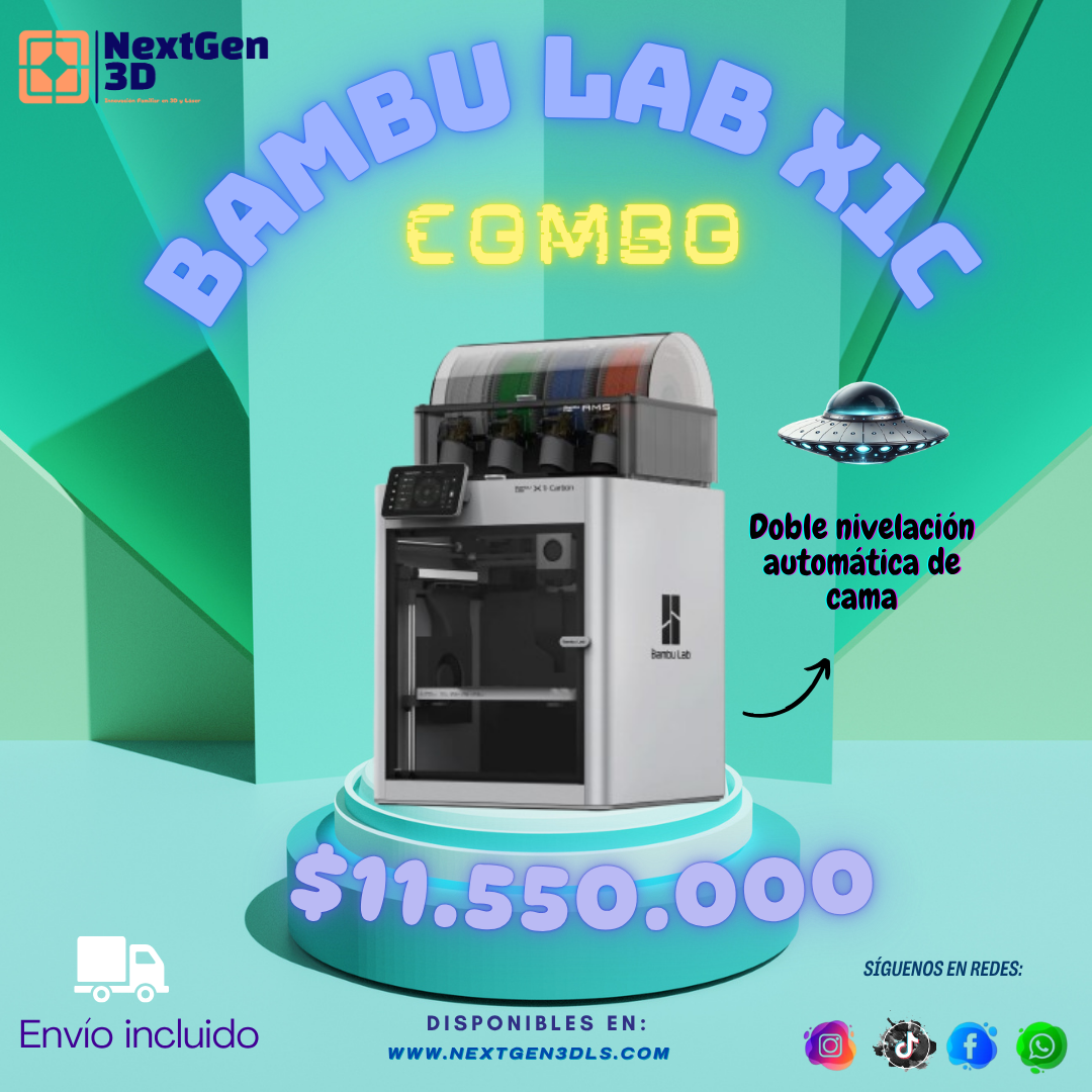 Impresora 3D Bambu Lab X1C Combo