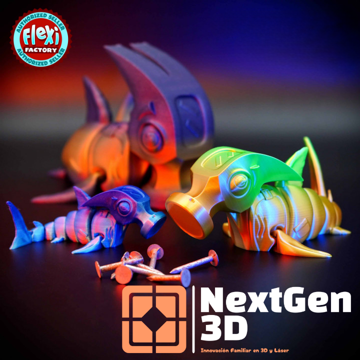 Pez Martillo Flexi 3D