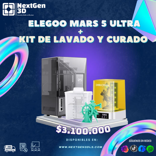 Combo Mars 5 Ultra + Kit Lavado y Curado