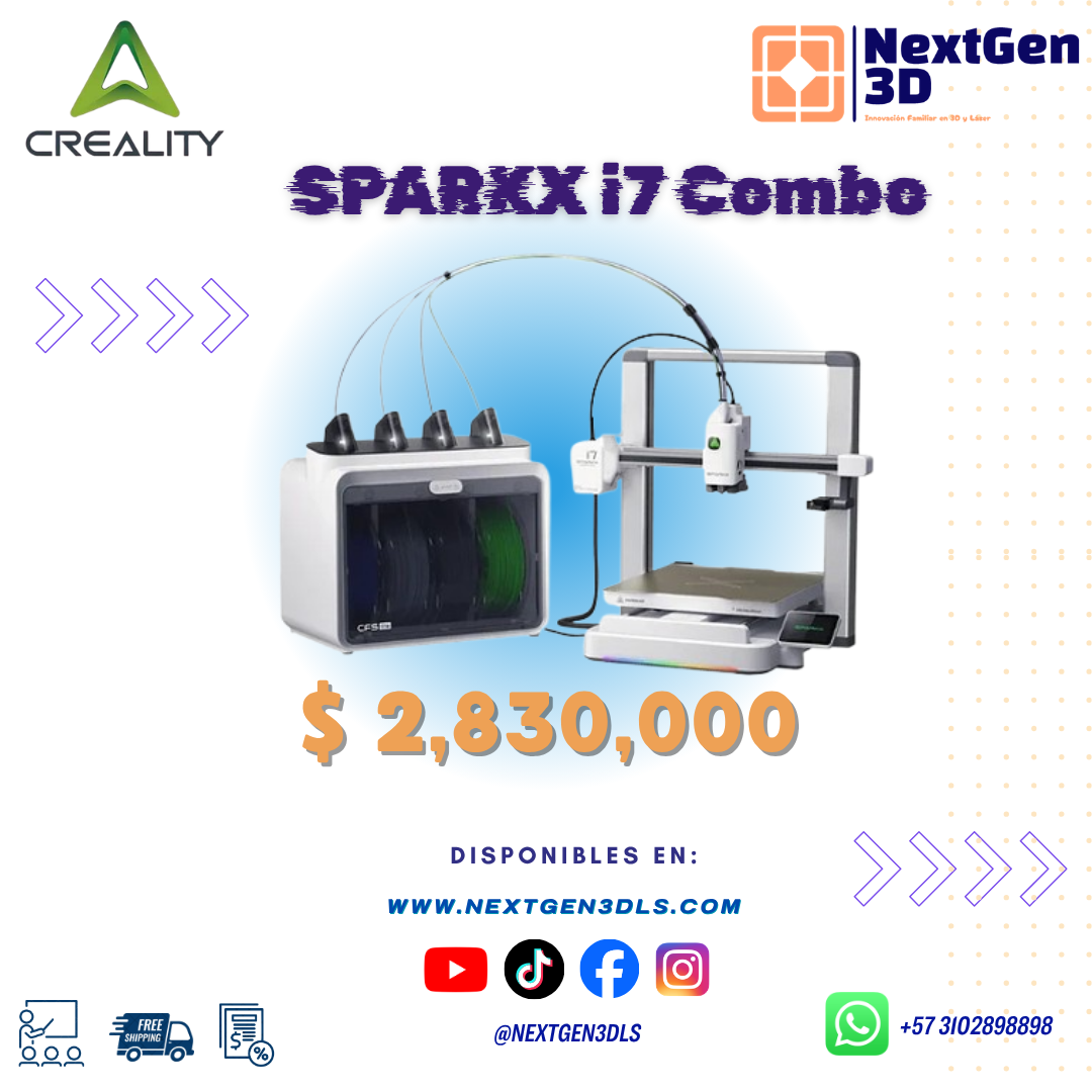 Impresora 3D Creality SPARKX i7 Combo