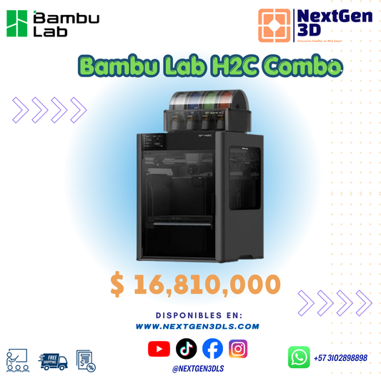 Impresora 3D Bambu Lab H2C Combo