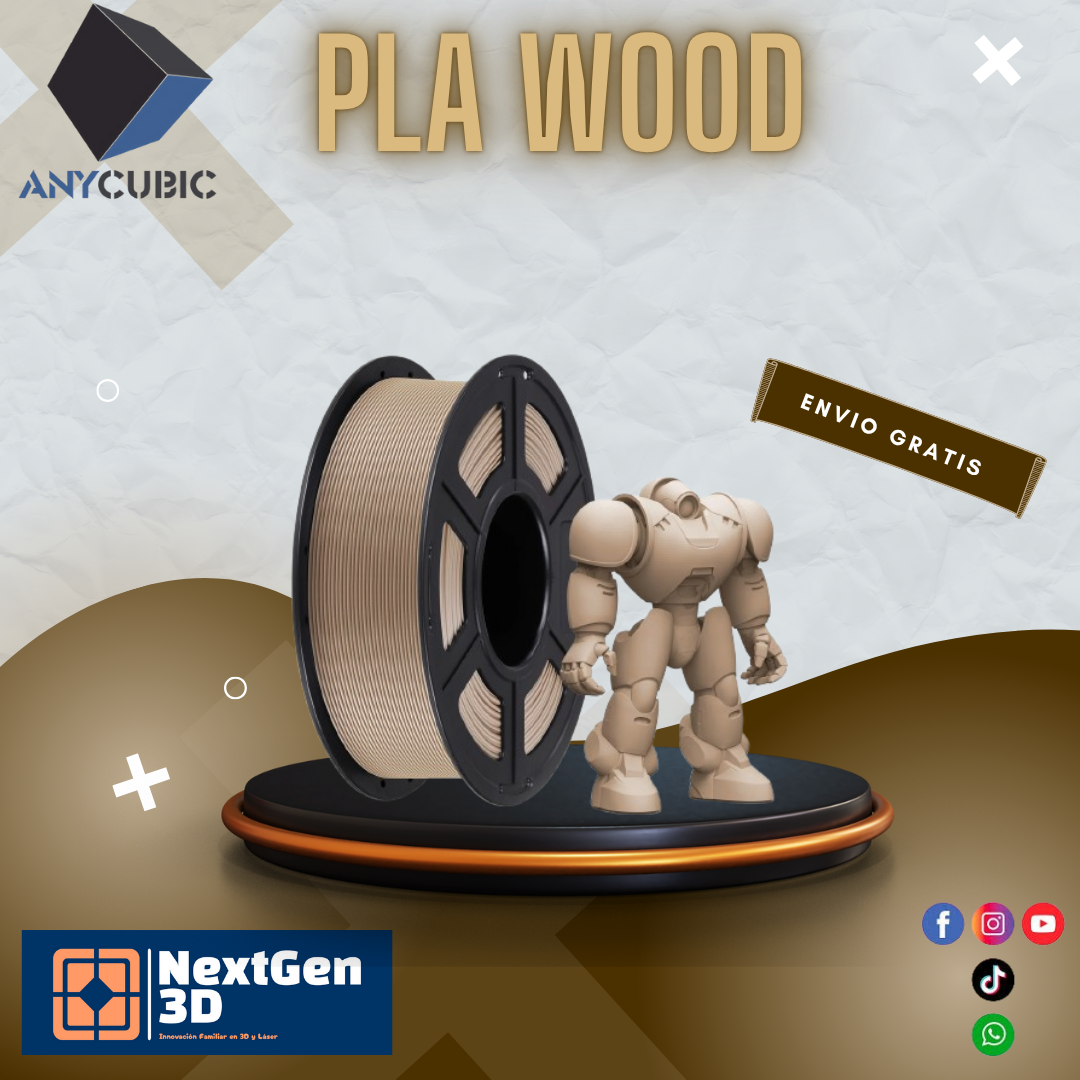 Filamento Anycubic PLA WOOD