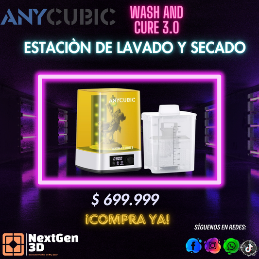 Anycubic Wash and Cure, Estaciòn de lavado y Curado