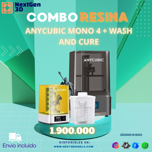 COMBO Anycubic Mono 4+ WASH AND CURE