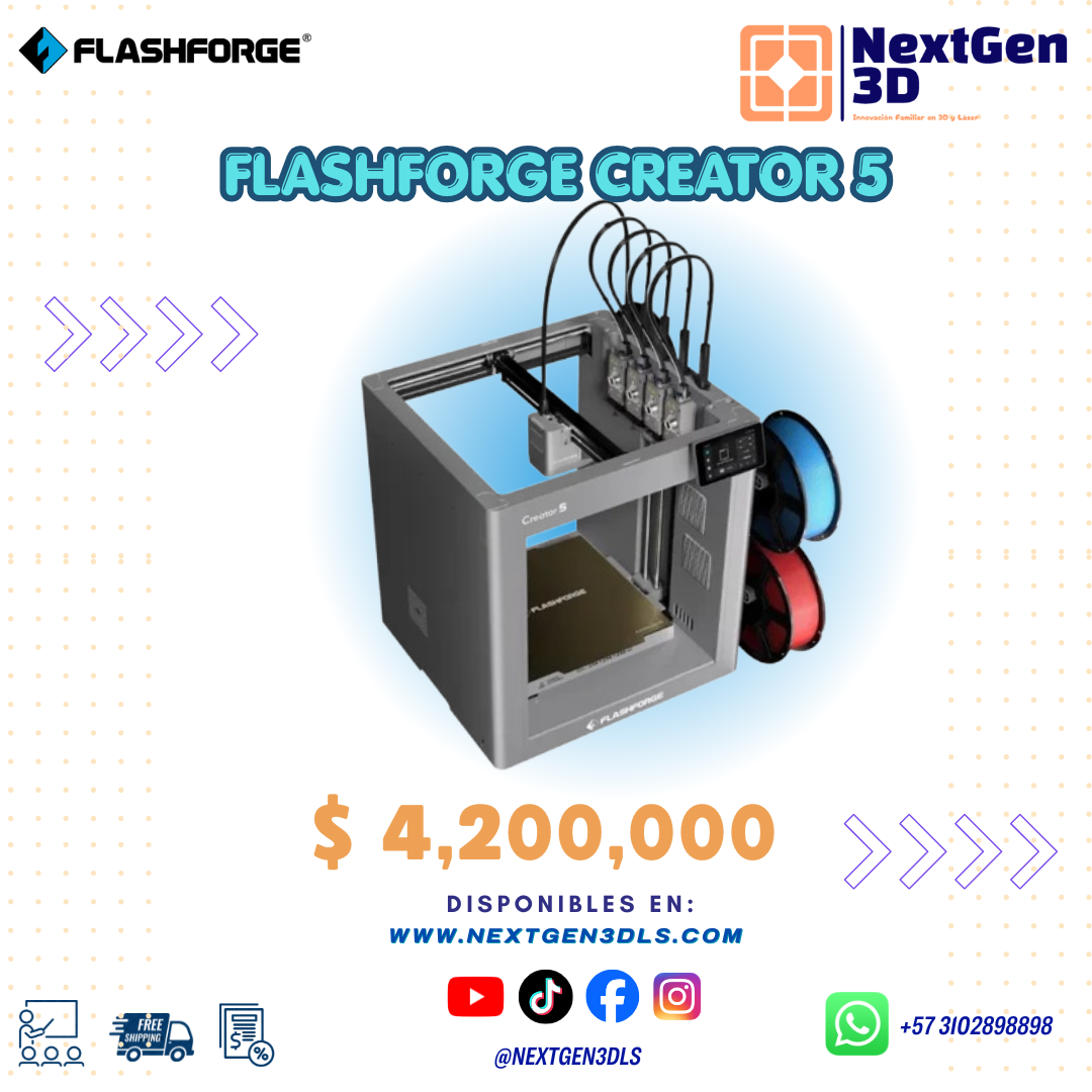Impresora 3D Flashforge Creator 5