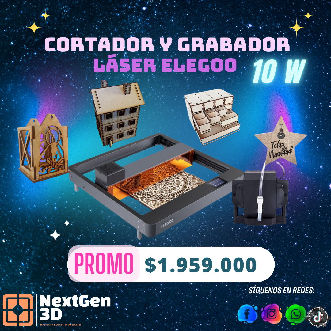 ELEGOO PHECDA - Grabador y Cortador Láser PROMO