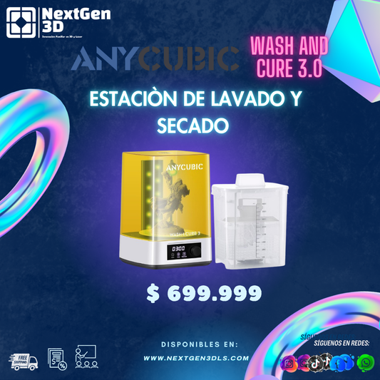 Anycubic Wash and Cure, Estaciòn de lavado y Curado