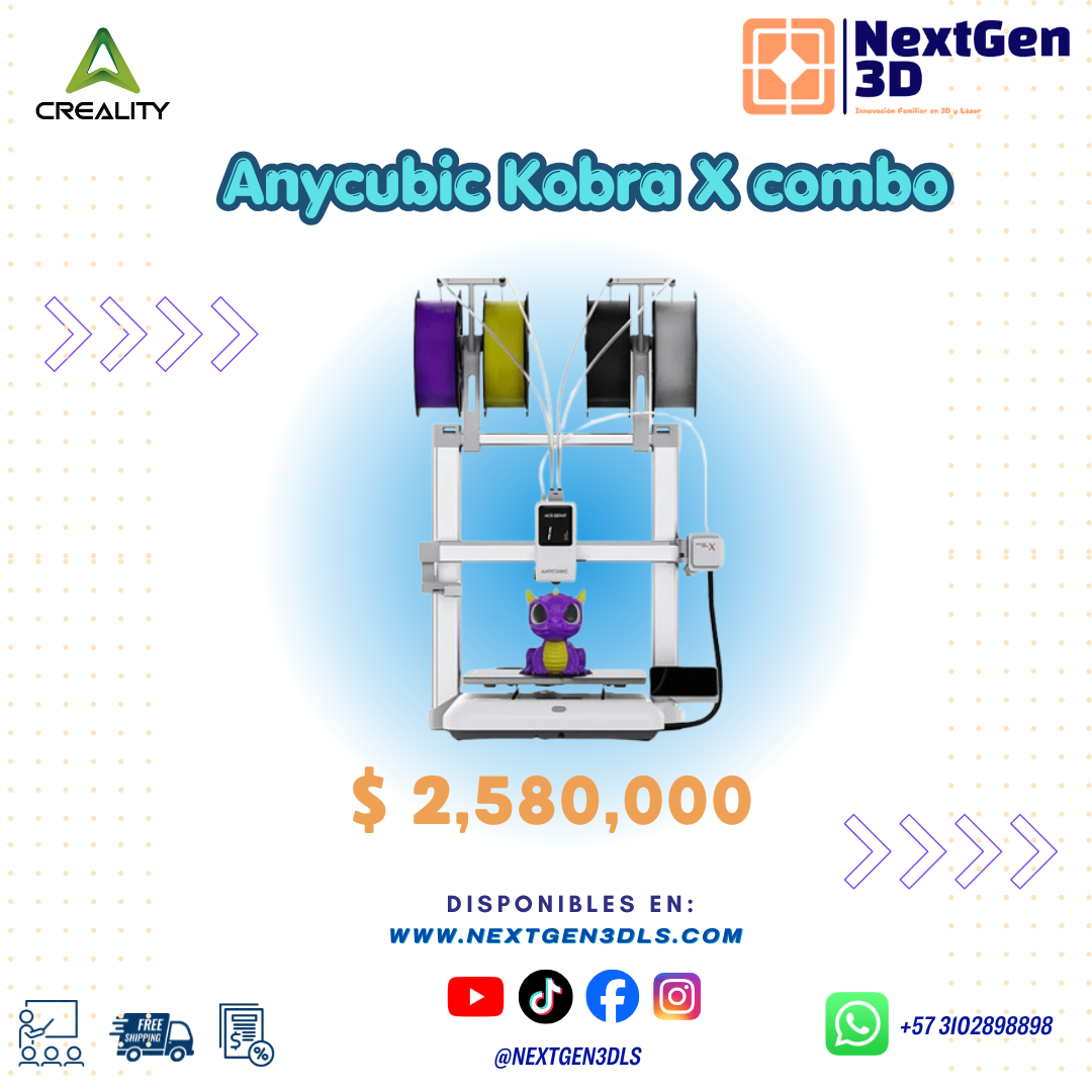 Impresora 3D Anycubic Kobra X combo