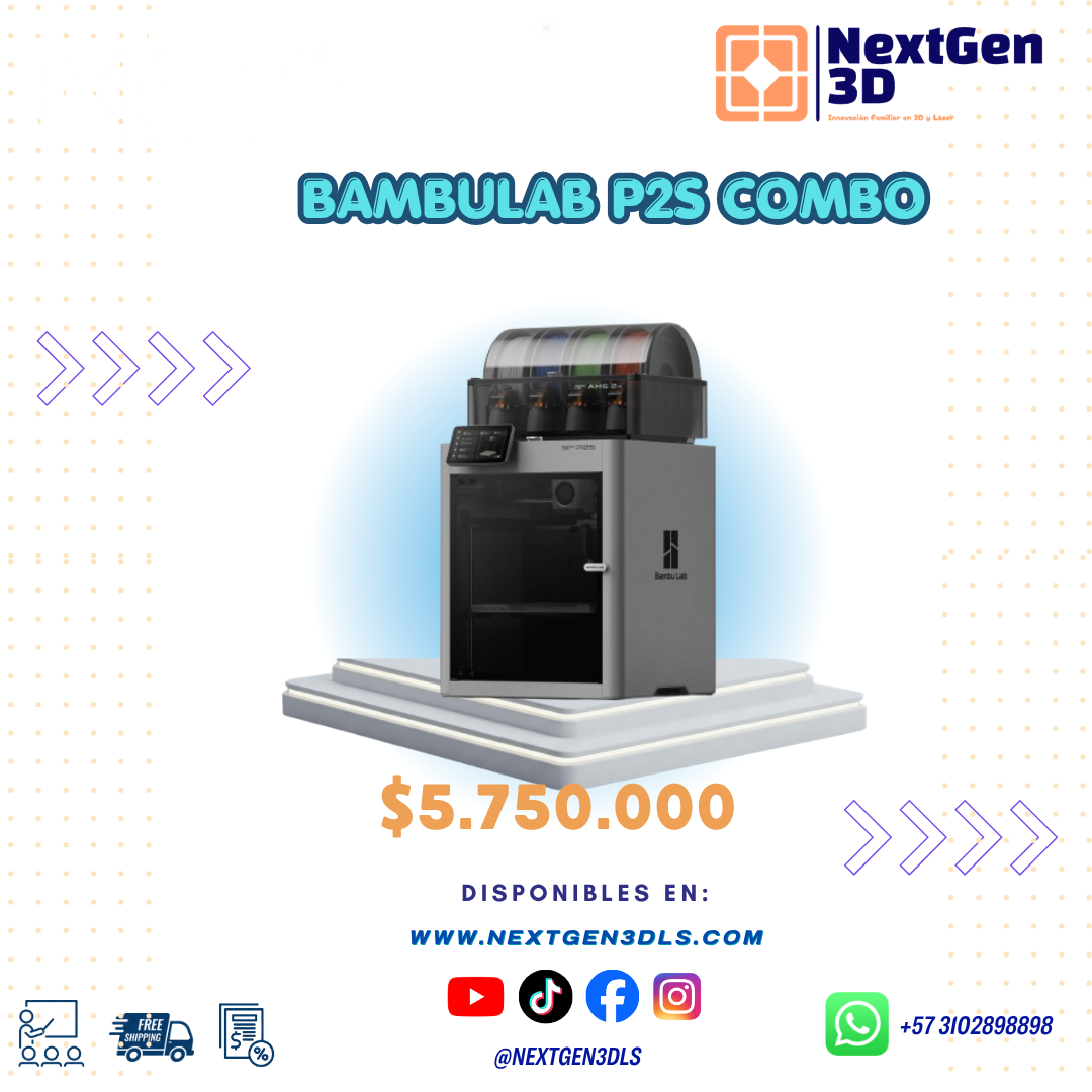 Impresora 3D Bambu Lab P1S Combo