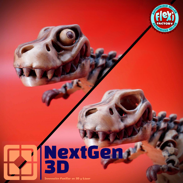 Esqueleto Flexible de T-Rex 3D