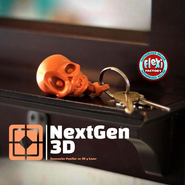 Llavero Calavera Flexi 3D