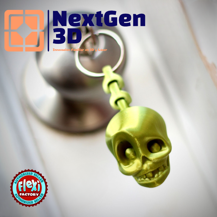 Llavero Calavera Flexi 3D