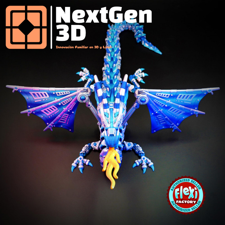 Dragón Alado Articulado Flexi 3D