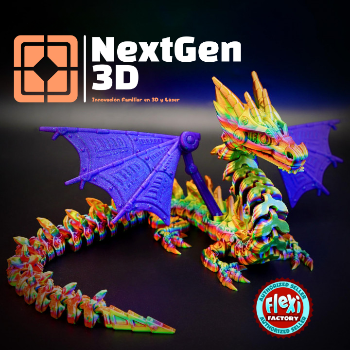 Dragón Alado Articulado Flexi 3D