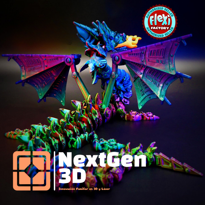 Dragón Alado Articulado Flexi 3D