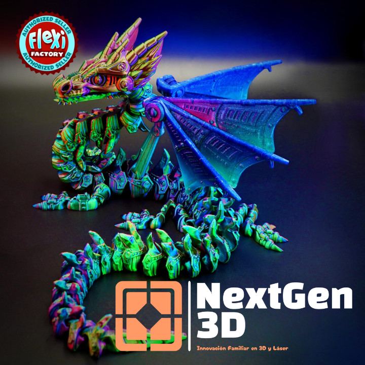 Dragón Alado Articulado Flexi 3D