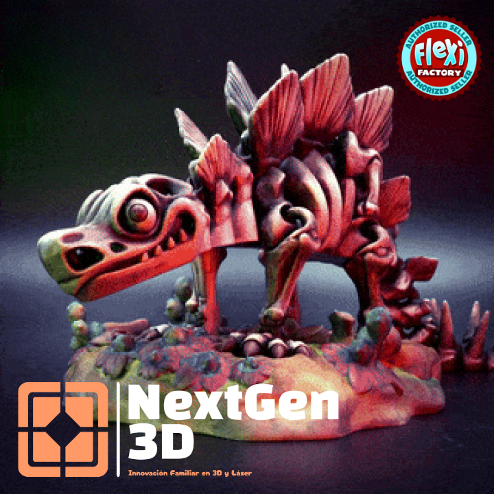 Esqueleto Stegosaurus Flexi 3D