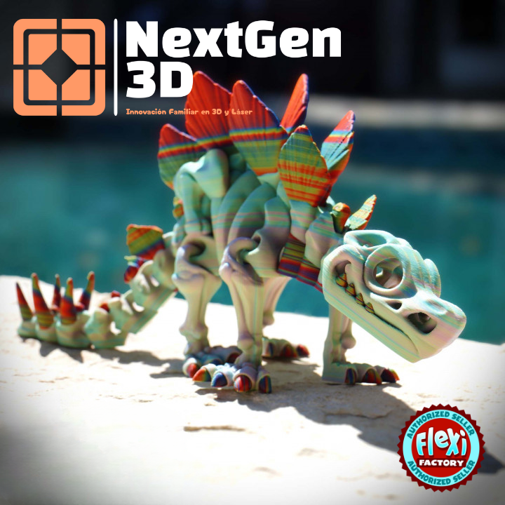 Esqueleto Stegosaurus Flexi 3D