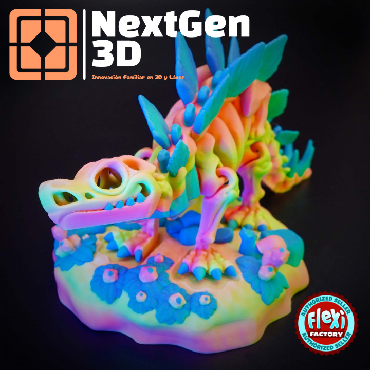 Esqueleto Stegosaurus Flexi 3D