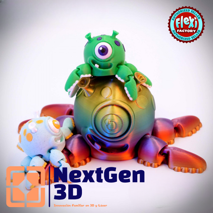 Calamar Extraterrestre Flexi 3D