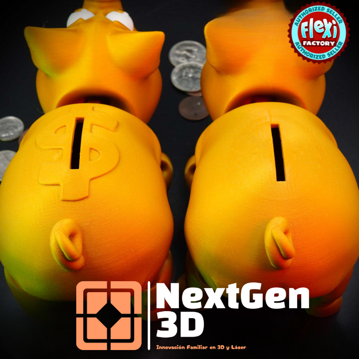 Cerdito Alcancía Flexi 3D