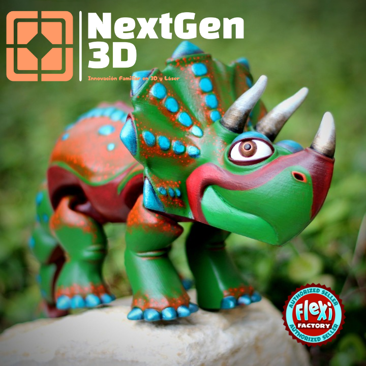 Triceratops Flexi 3D