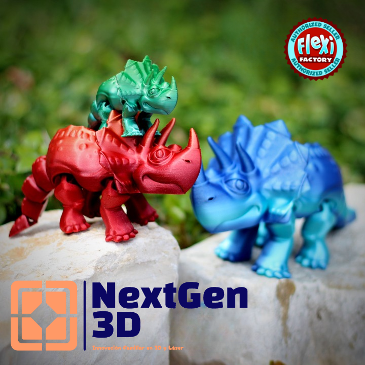 Triceratops Flexi 3D