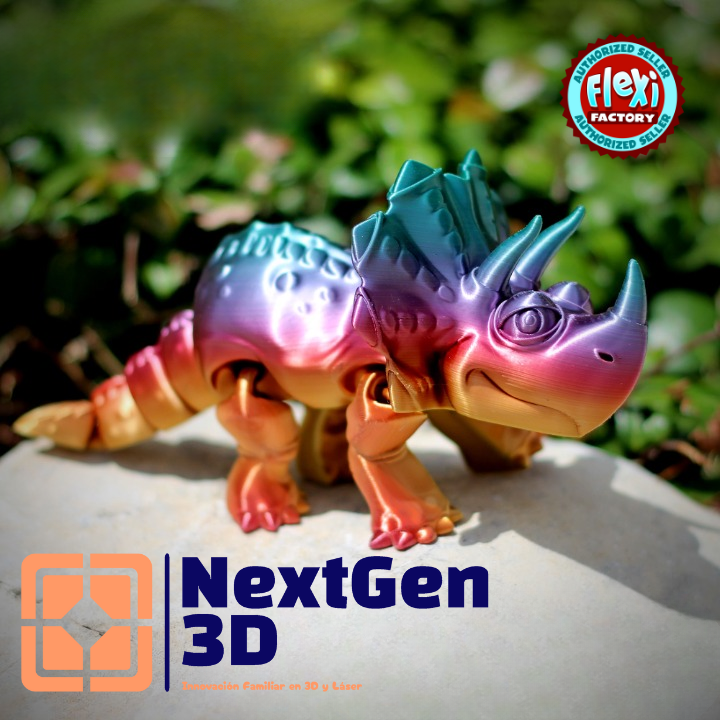 Triceratops Flexi 3D