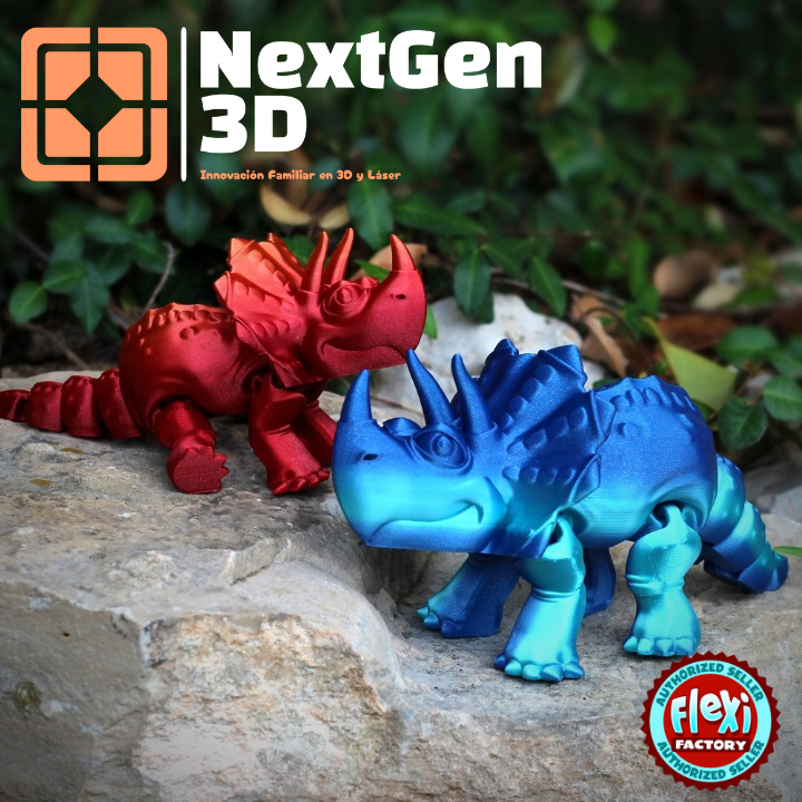 Triceratops Flexi 3D