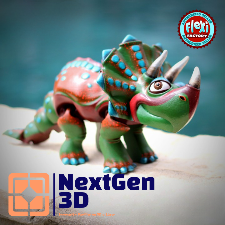 Triceratops Flexi 3D