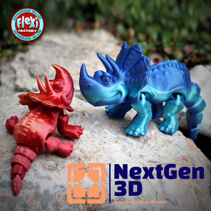 Triceratops Flexi 3D