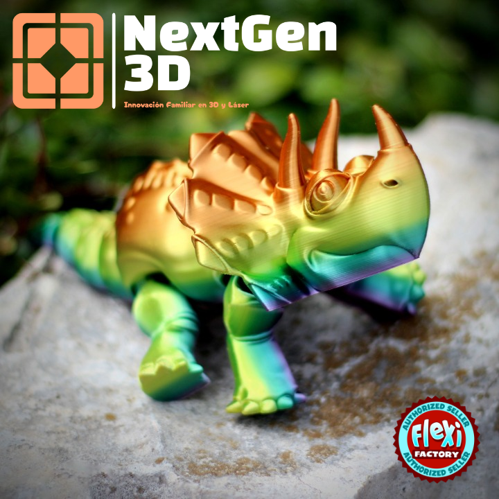 Triceratops Flexi 3D