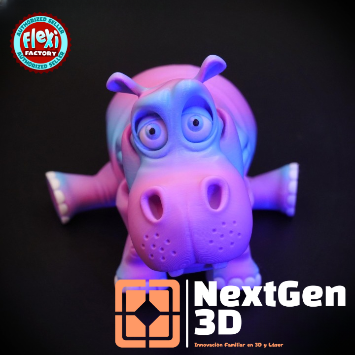 Hipopótamo Flexi 3D