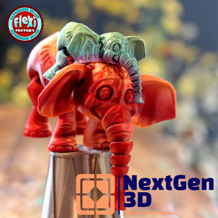 Elefante Cirquero Flexi 3D