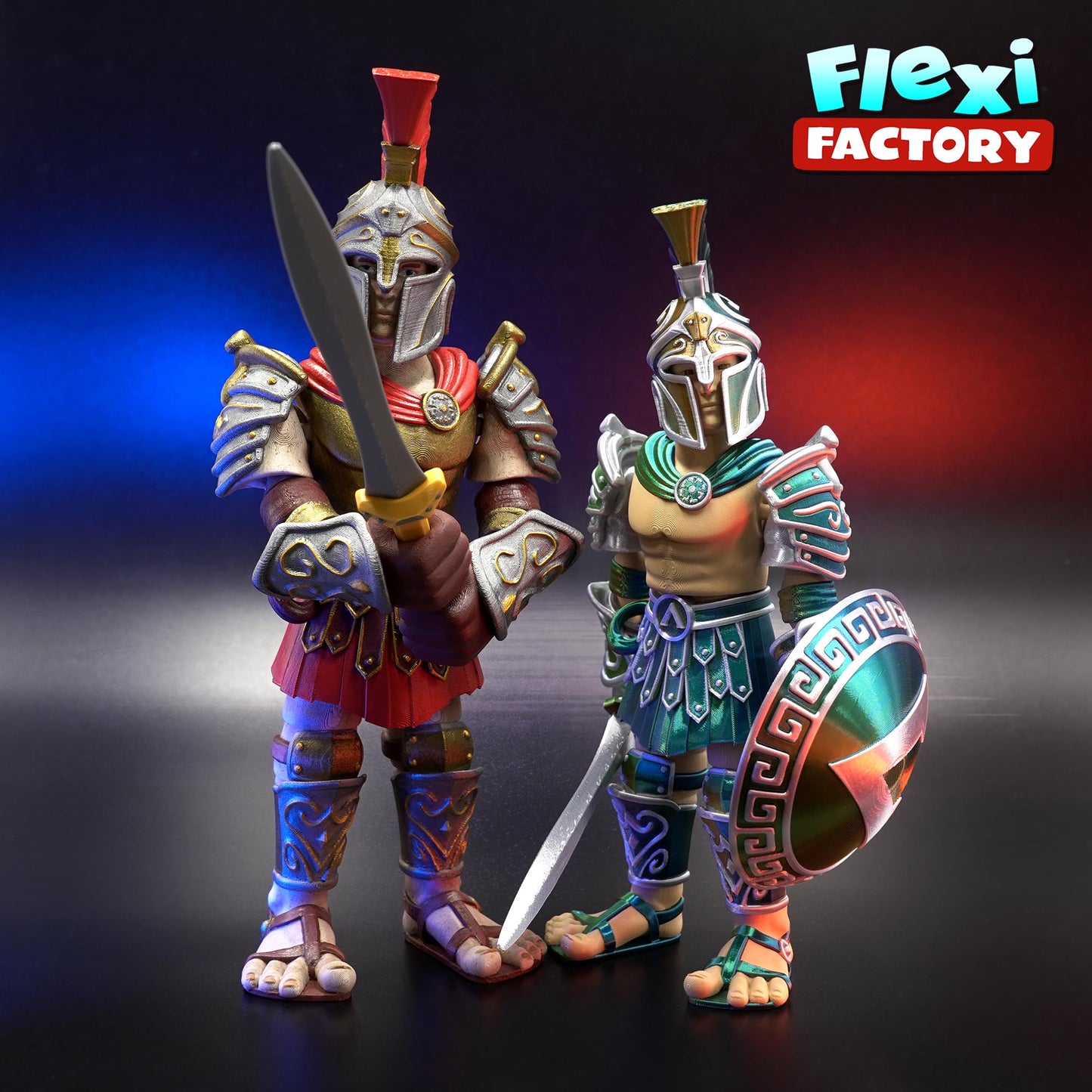 Figura Articulada Espartano 3D - Edición Especial
