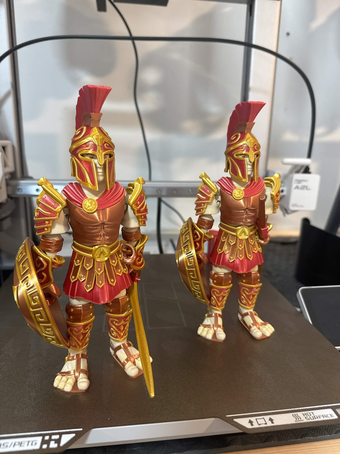 Figura Articulada Espartano 3D - Edición Especial